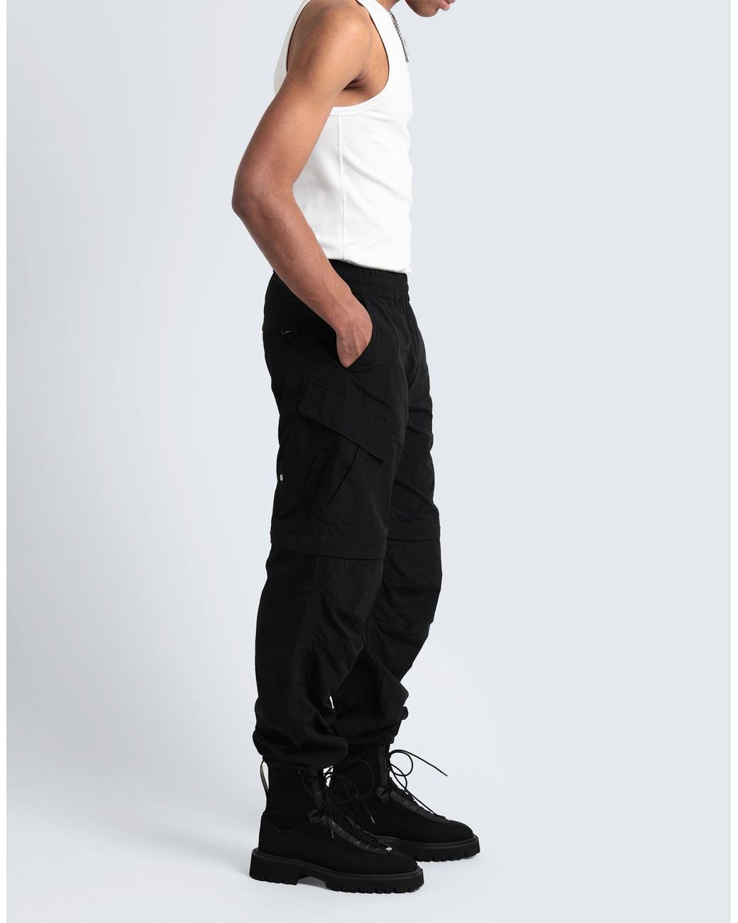MSGM Black Trouser for men