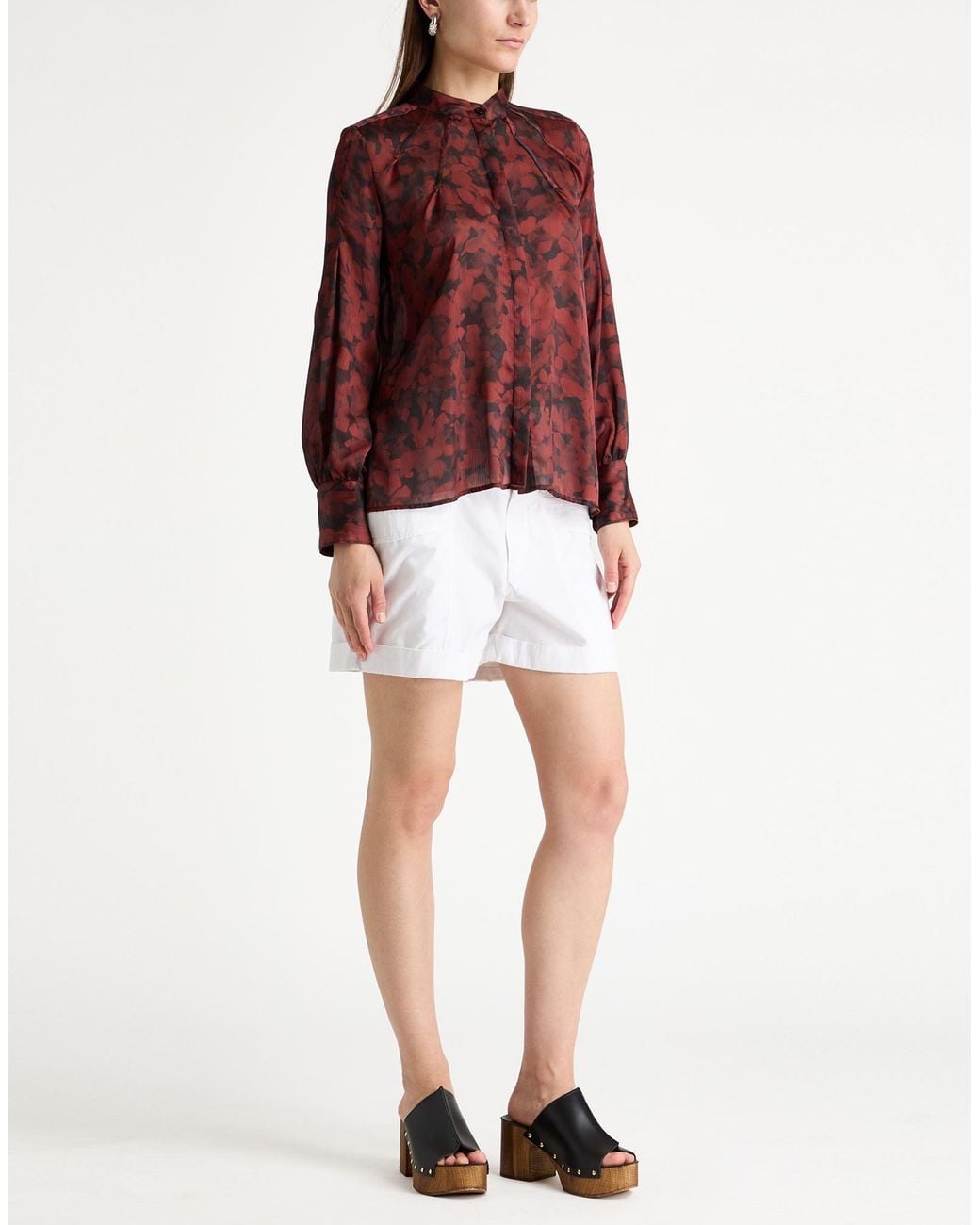 Chemise High en coloris Red