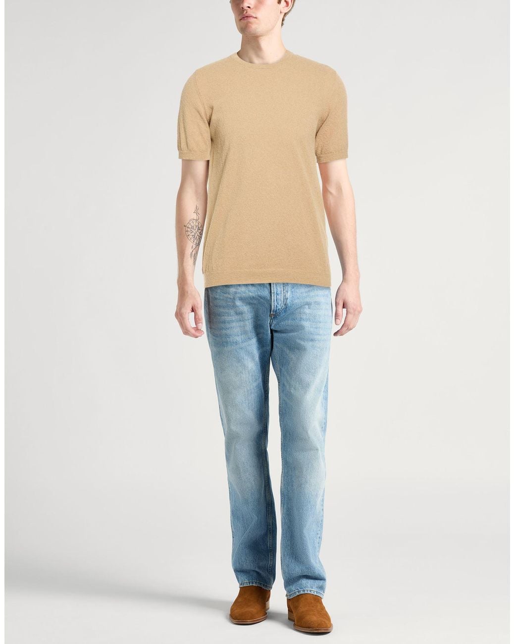 Roberto Collina Natural Sweaters for men
