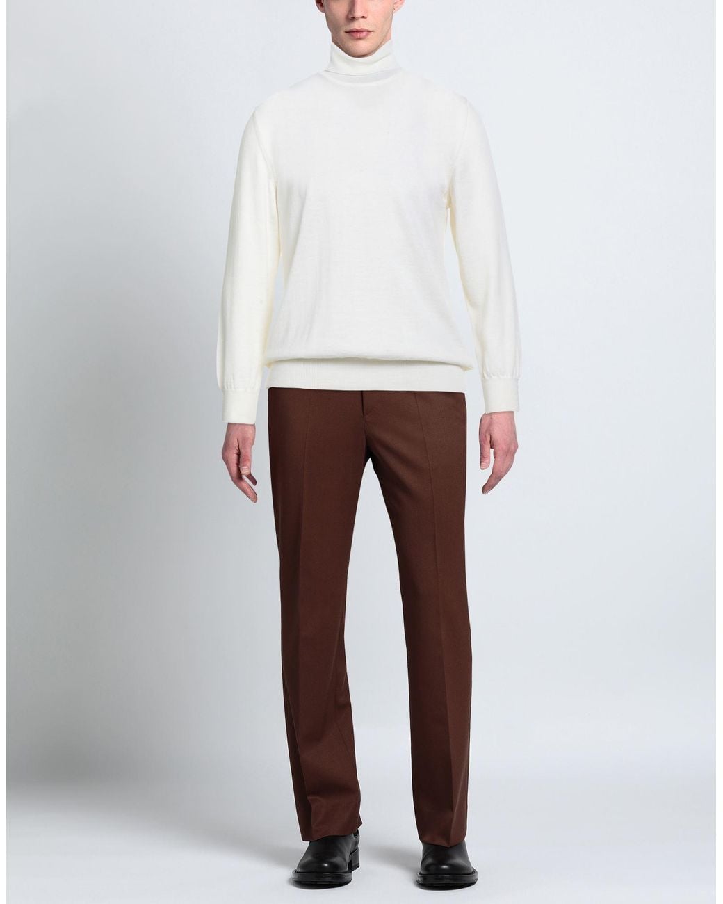 Andrea Fenzi White Turtlenecks for men