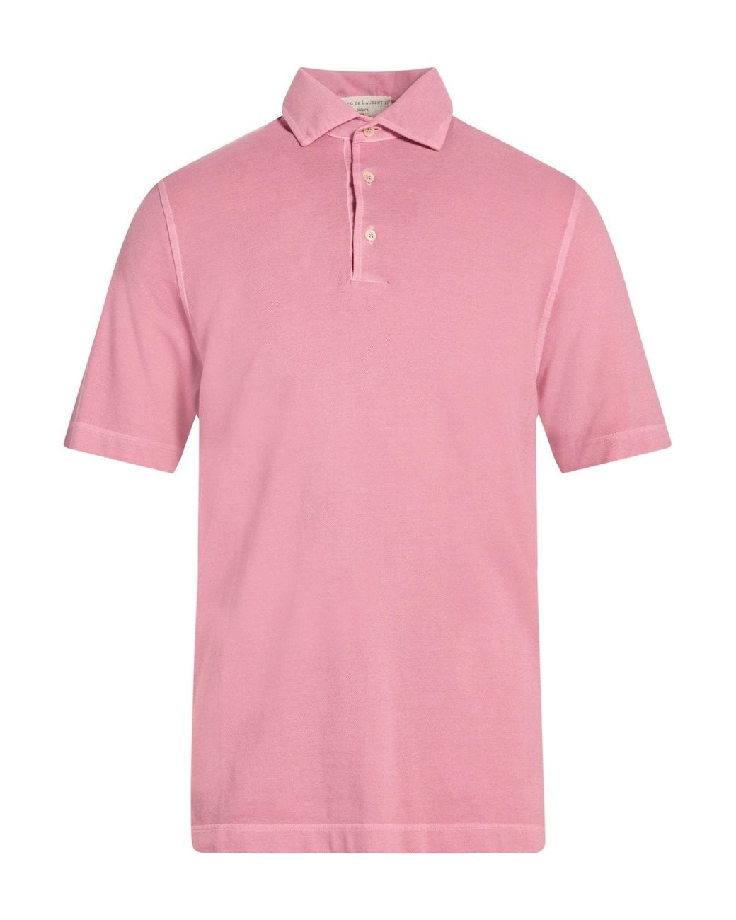 FILIPPO DE LAURENTIIS Pink Polo Shirt Cotton for men