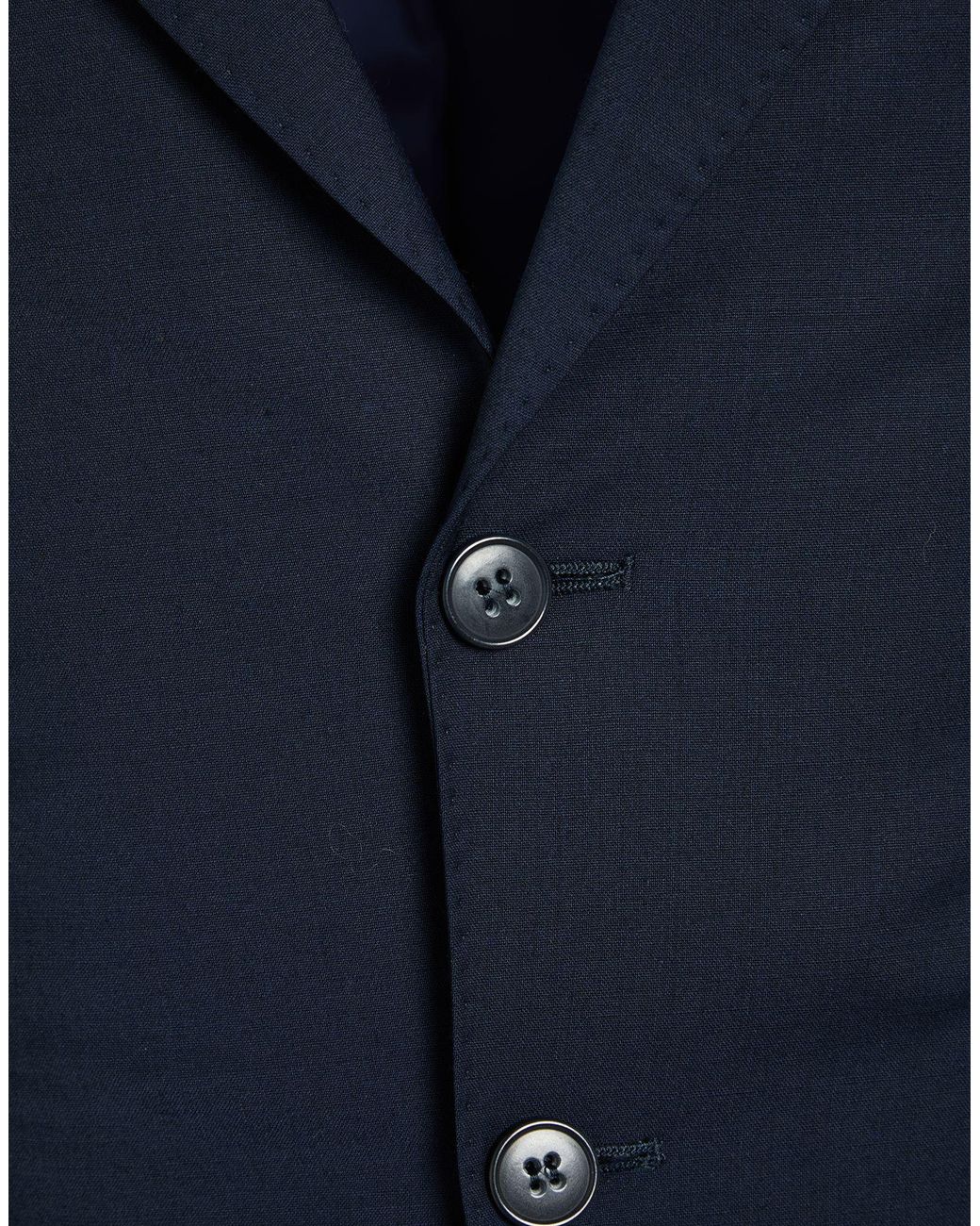 Brian Dales Blue Midnight Blazer Wool, Polyester, Elastane for men