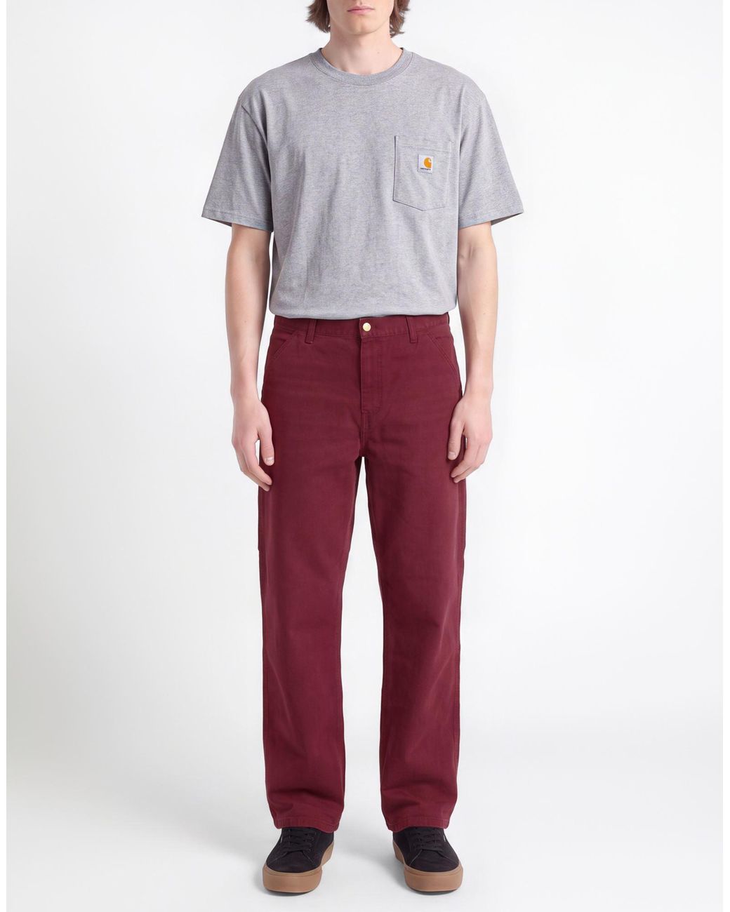 Carhartt Red Trouser for men