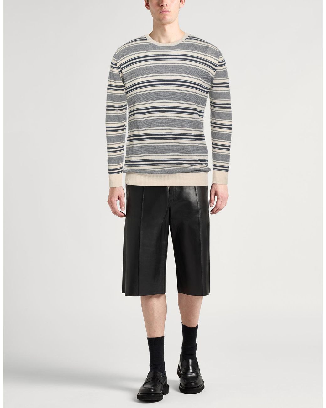 Aspesi Gray Sweater Linen, Cotton for men