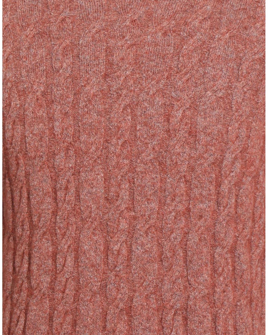 Kangra Red Rust Sweater Cotton, Alpaca Wool, Polyamide, Wool, Elastane for men