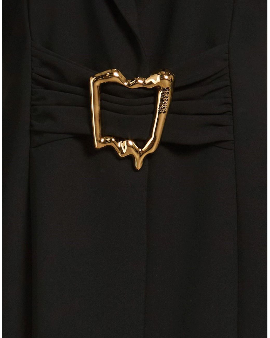 Moschino Black Couture Mini Dress Polyester, Elastane