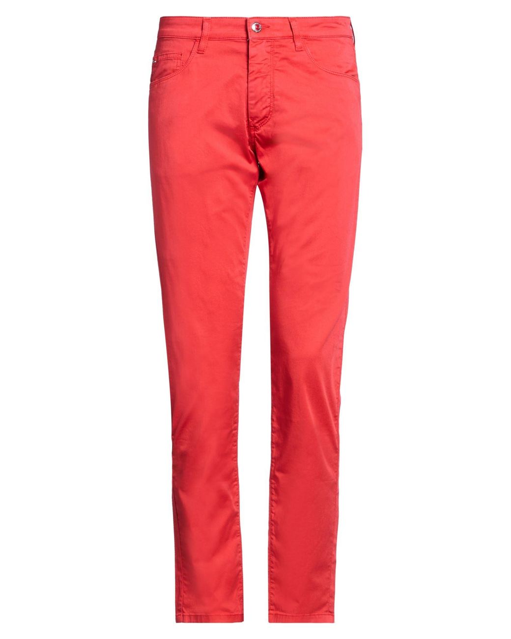 Harmont & Blaine Red Pants Cotton, Elastane for men