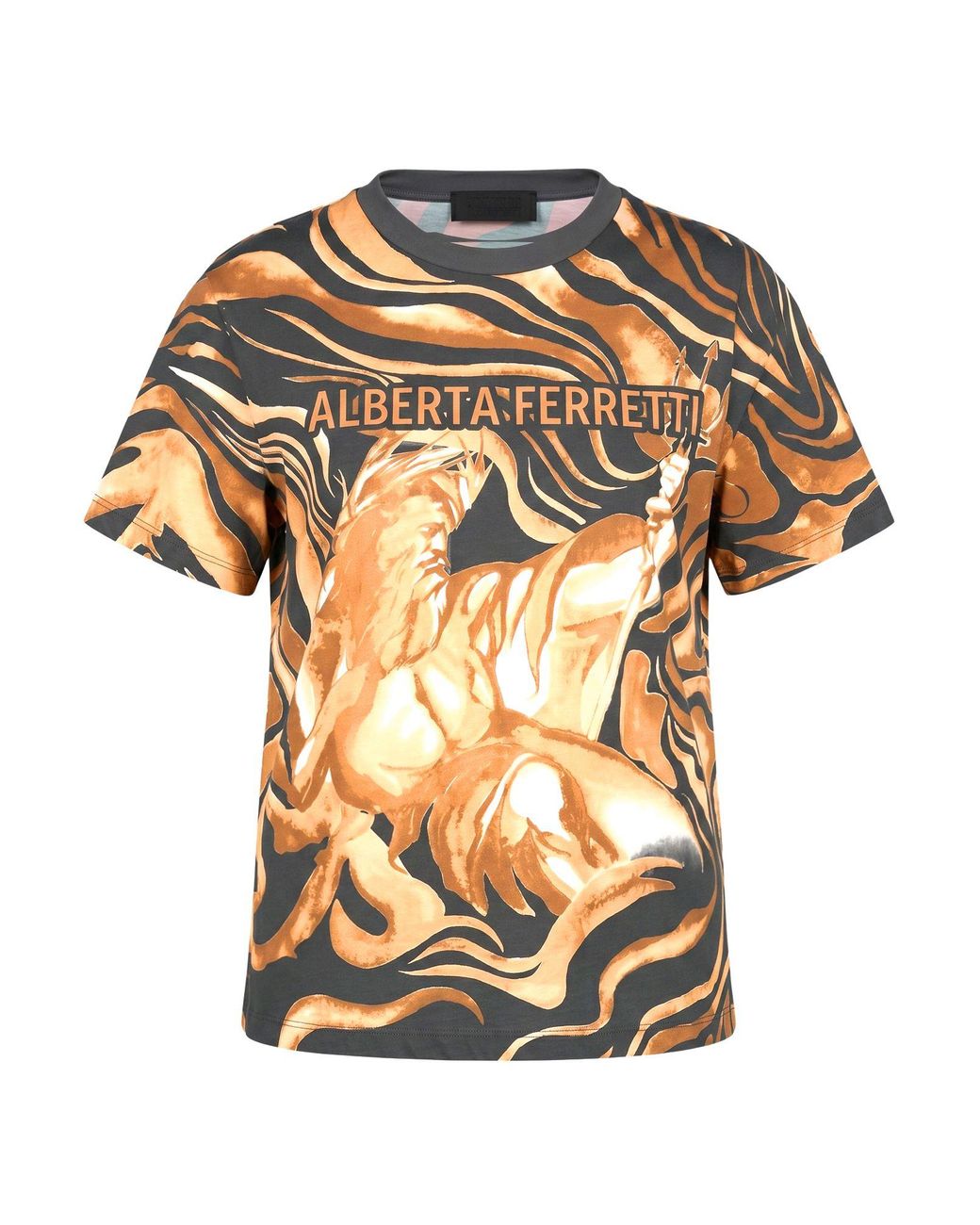 Alberta Ferretti Blue Midnight T-Shirt Cotton