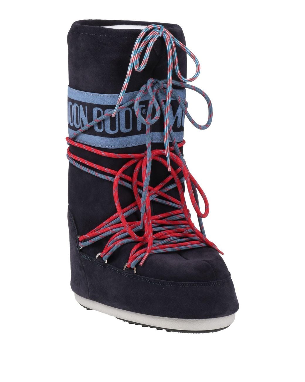 Moon Boot Blue Boot Leather