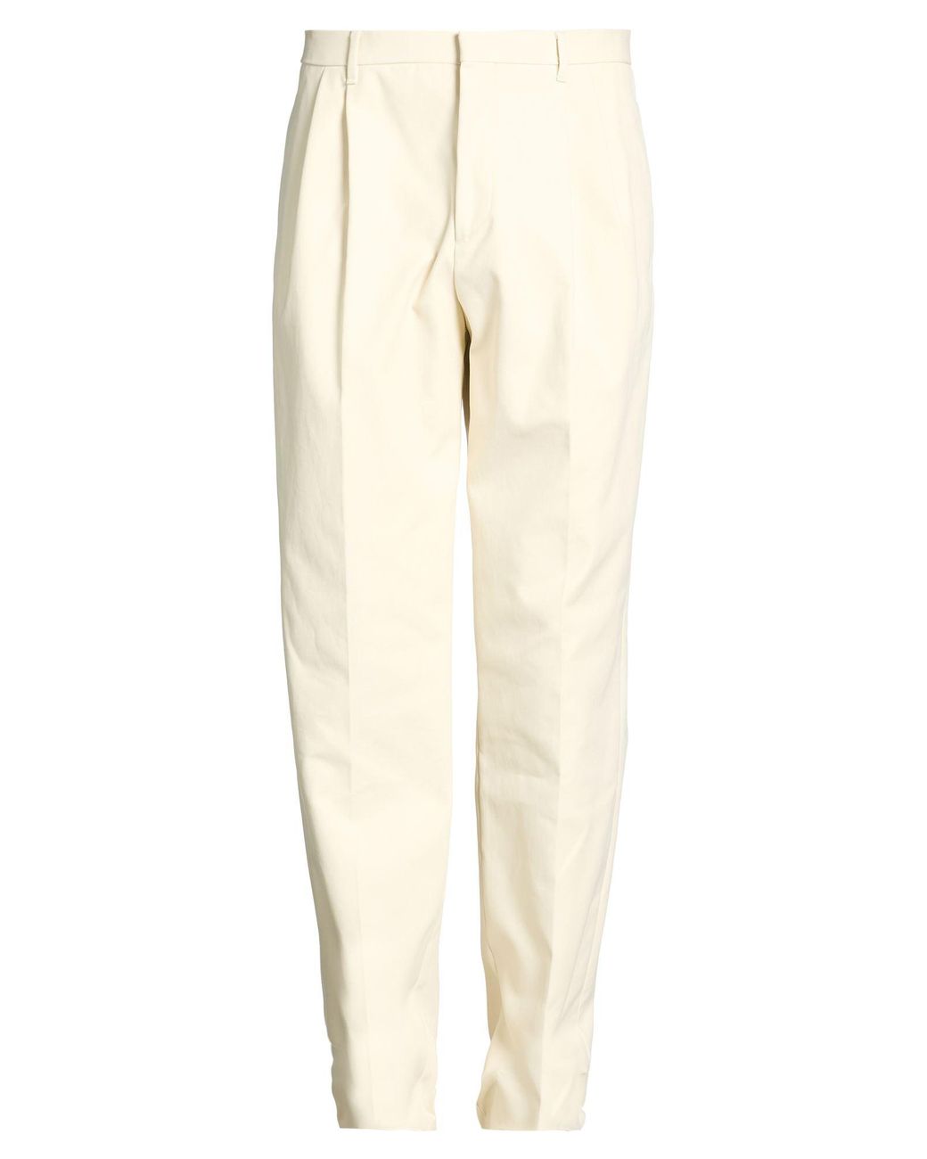 Lardini Natural Ivory Pants Polyester, Cotton for men