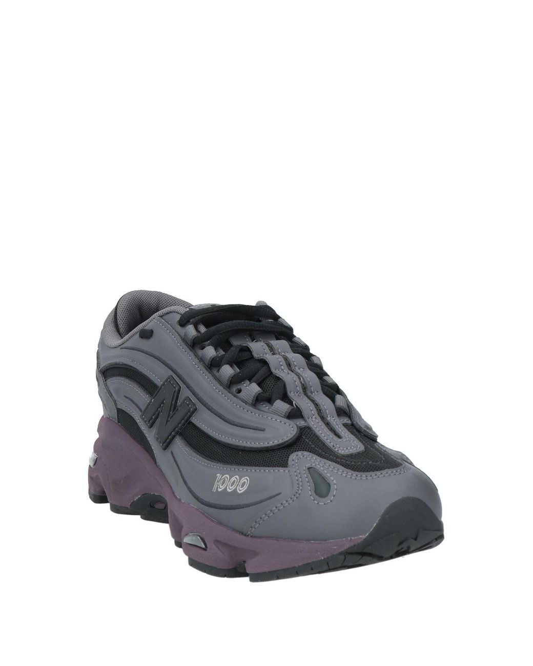 New Balance Gray Sneakers Textile Fibers, Synthetic Material for men