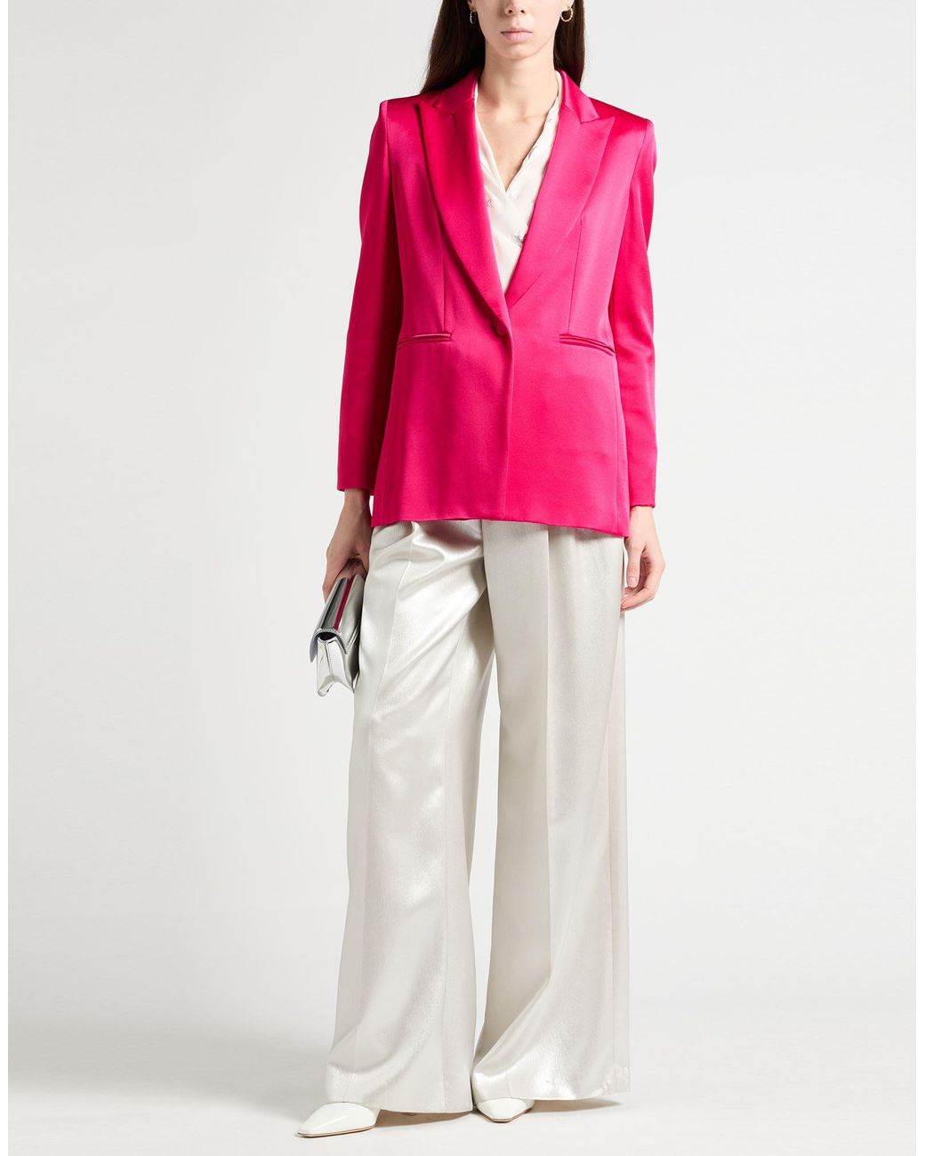 Max Mara Pink Fuchsia Blazer Acetate, Viscose