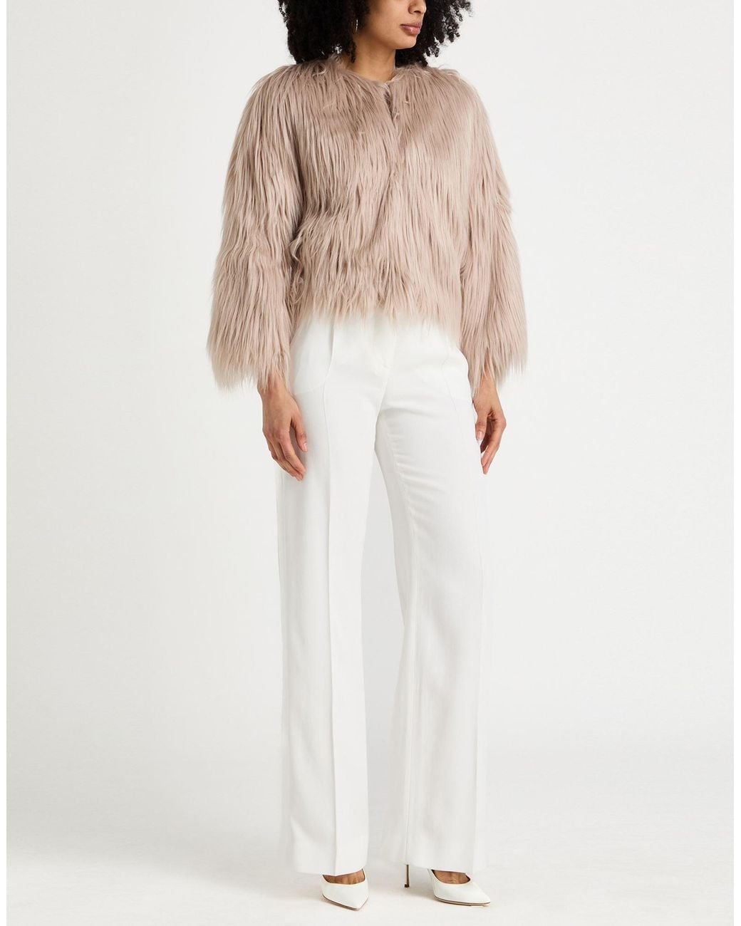 Pinko Natural Shearling & Teddy