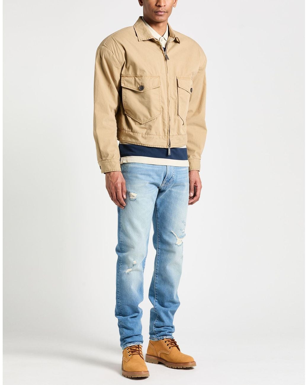 DSquared² Natural Jacket Cotton for men