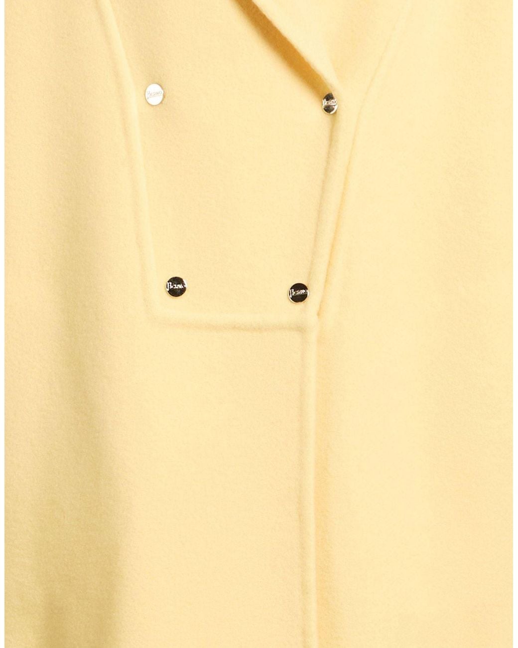 Herno Yellow Coat Virgin Wool, Polyamide
