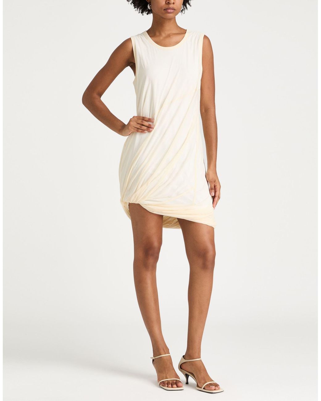 Helmut Lang Natural Mini Dresses