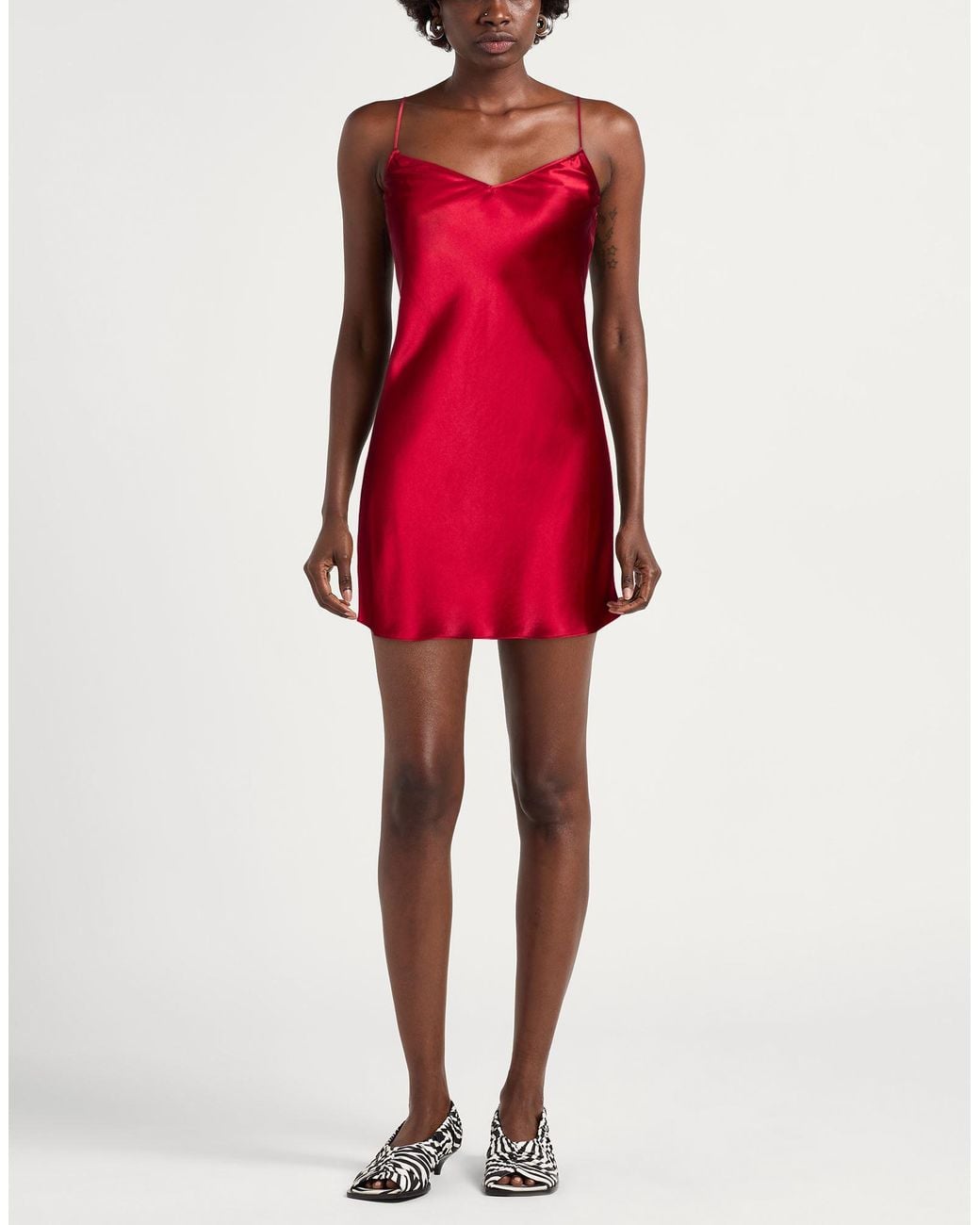 Staud Red Mini Dress