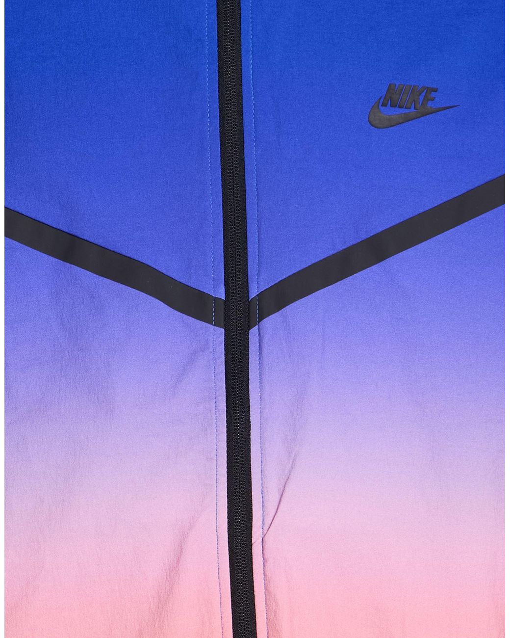 Nike Blue Jacket Nylon, Elastane for men