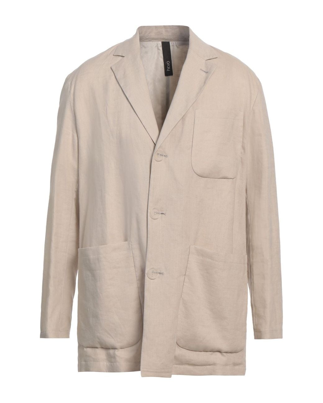 Hevò Natural Blazer Linen for men