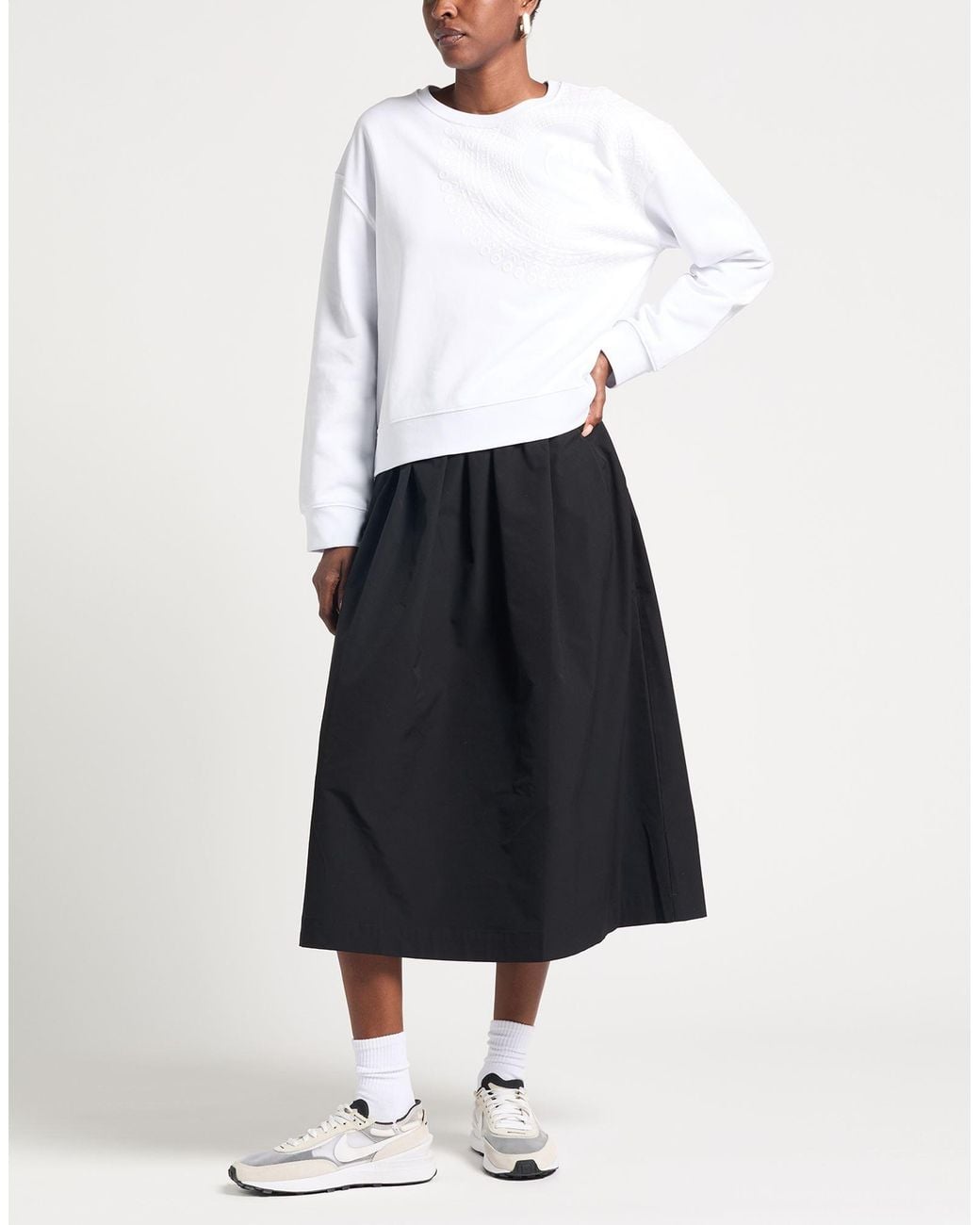 Pinko White Sweatshirts