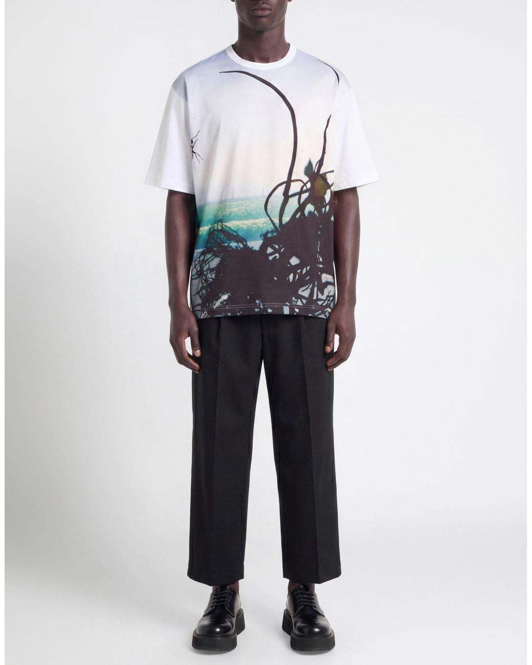 Comme des Garçons Blue Homme T-Shirt Cotton for men