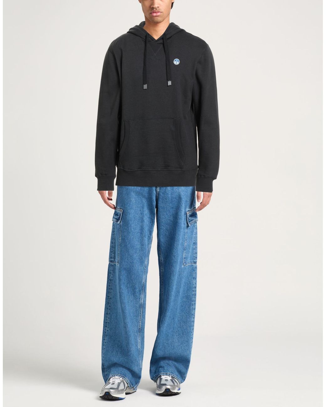 North Sails Black Sweatshirt Cotton for men