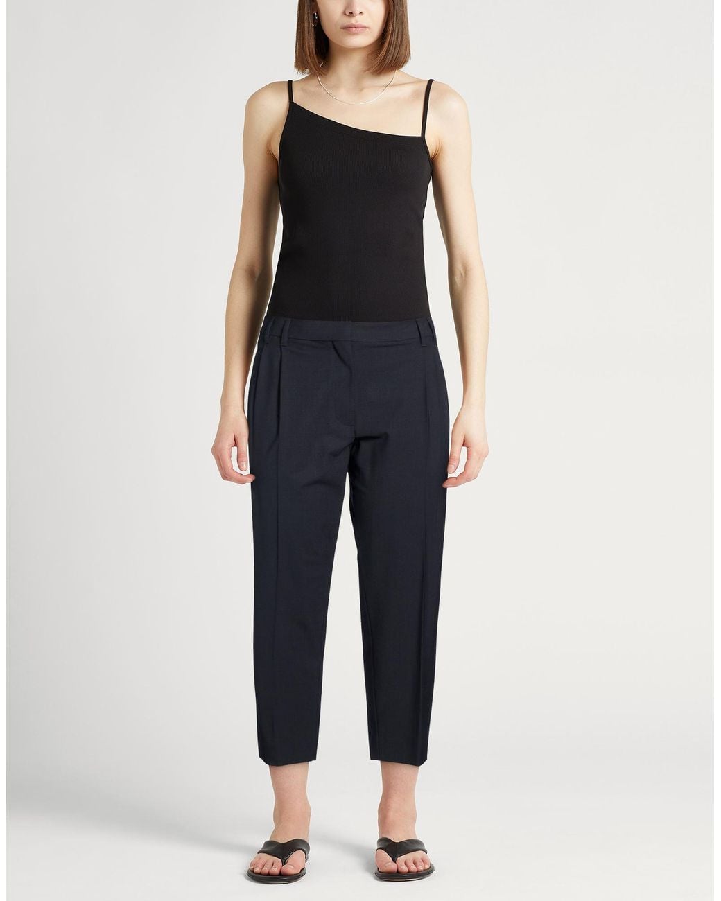 Brunello Cucinelli Blue Pants Virgin Wool, Polyamide, Elastane