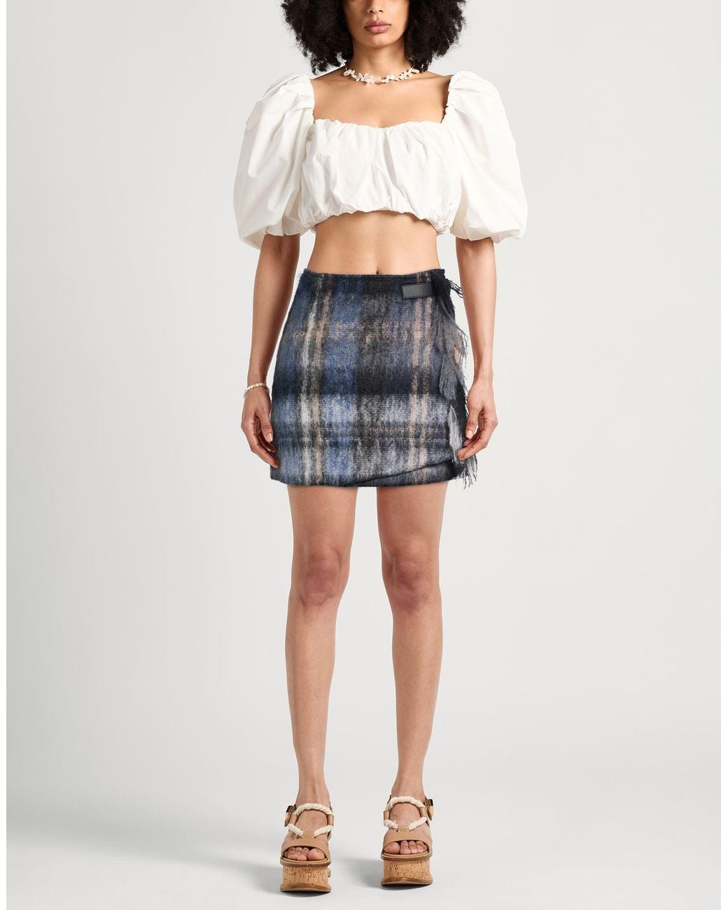 Mini-Jupe Loewe en coloris Gray
