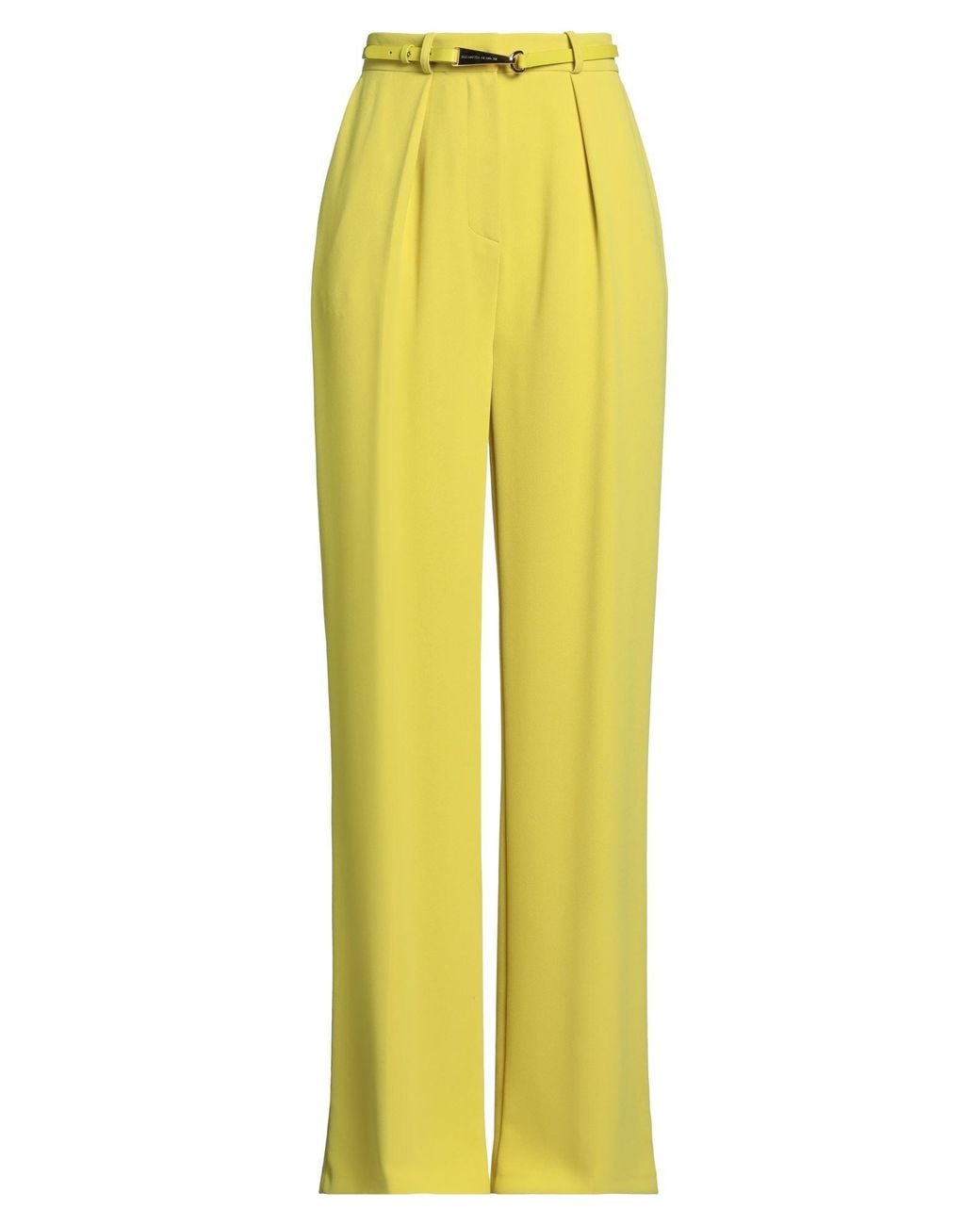 Elisabetta Franchi Yellow Pants Polyester