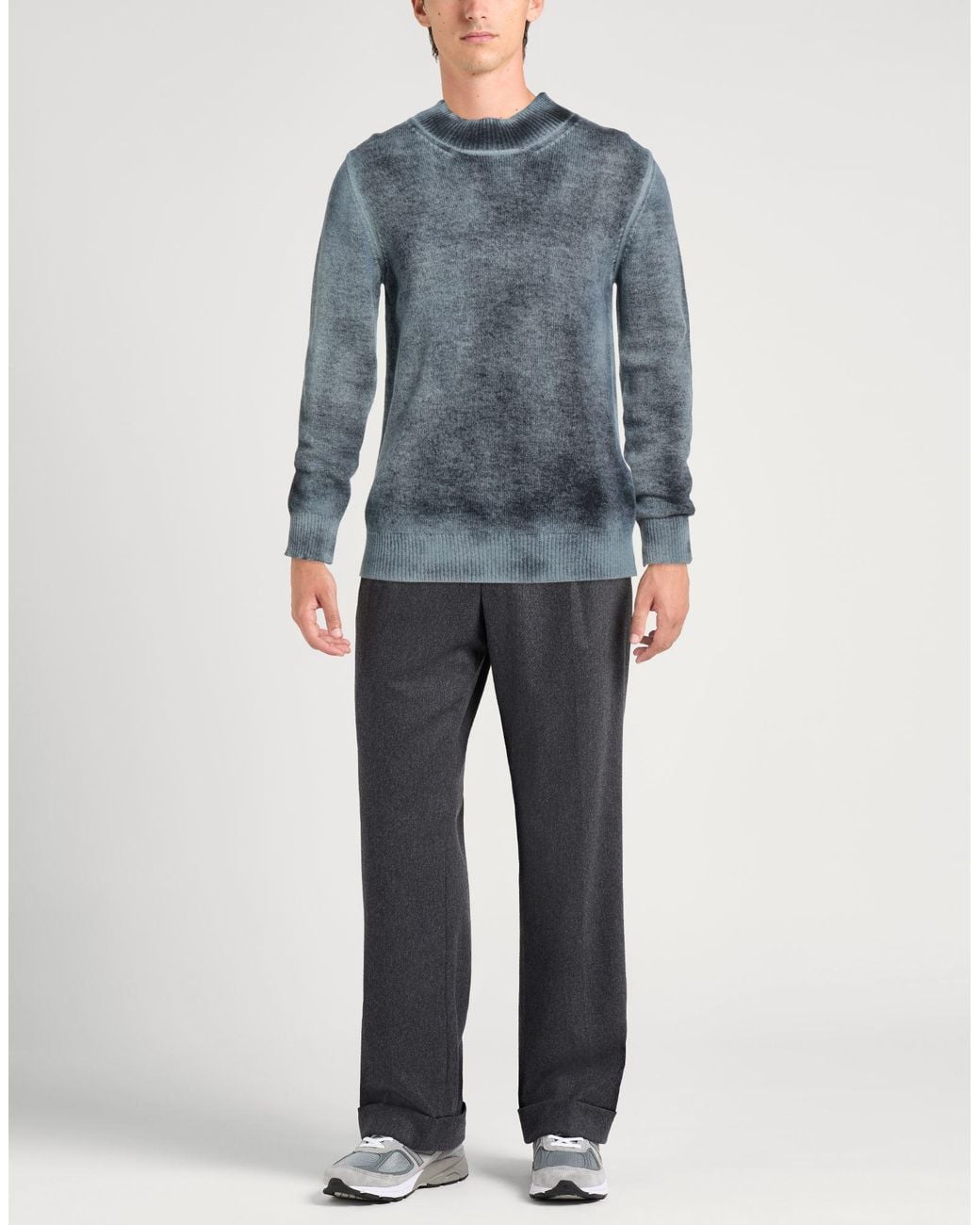 Grifoni Blue Turtleneck Wool, Polyamide for men