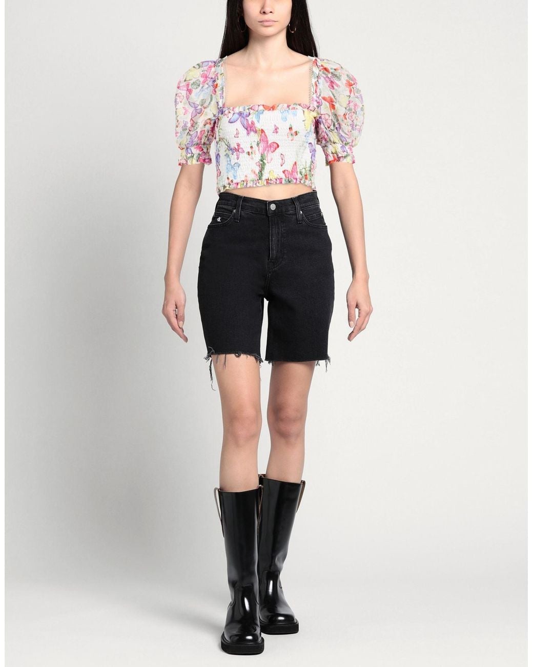 Charo Ruiz Pink Top Cotton, Polyester
