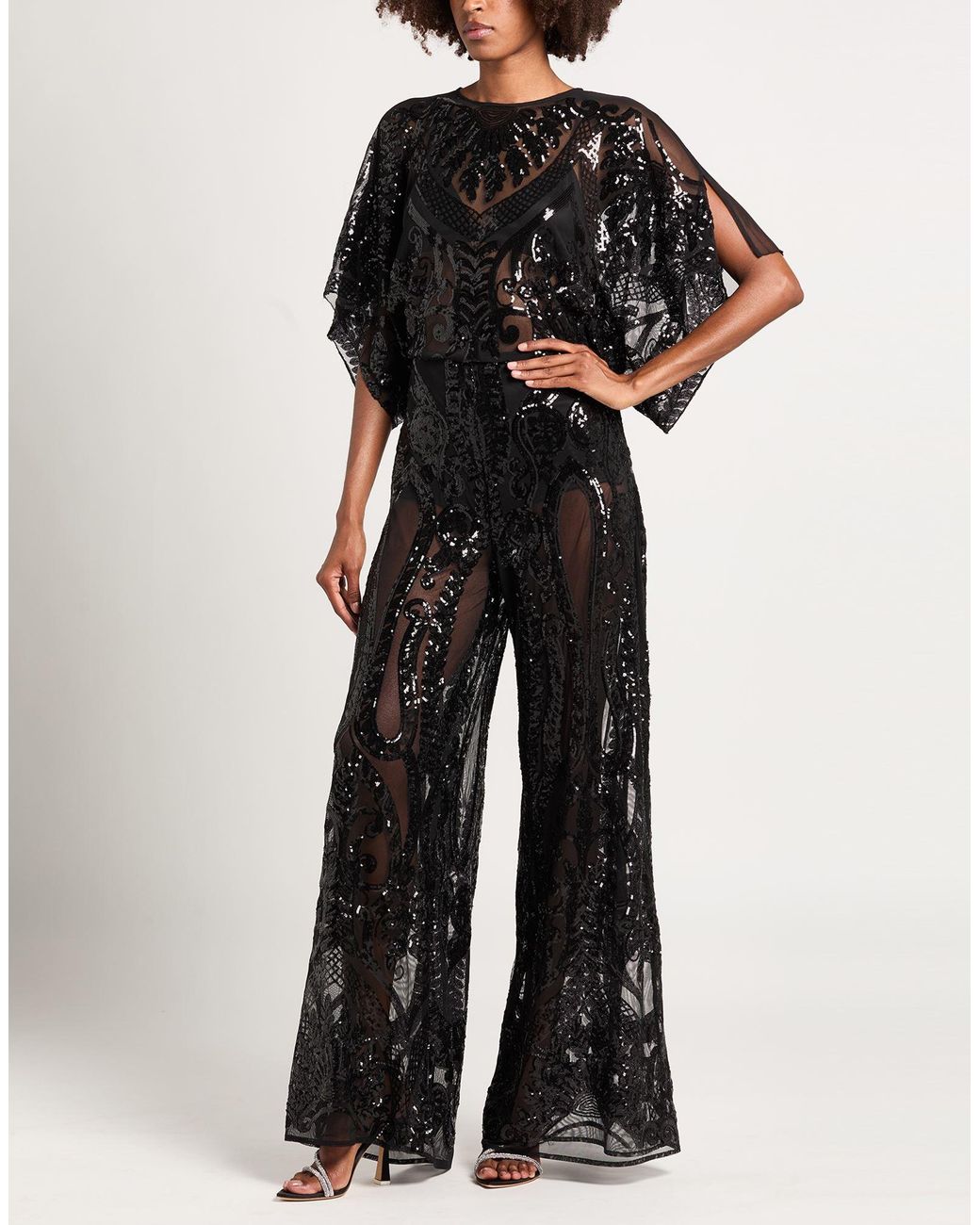 Norma Kamali Black Jumpsuit Polyester, Elastane