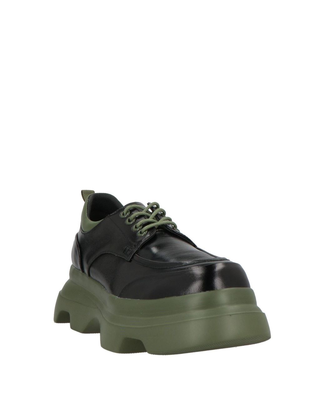 Jeannot Green Lace-Up Shoes