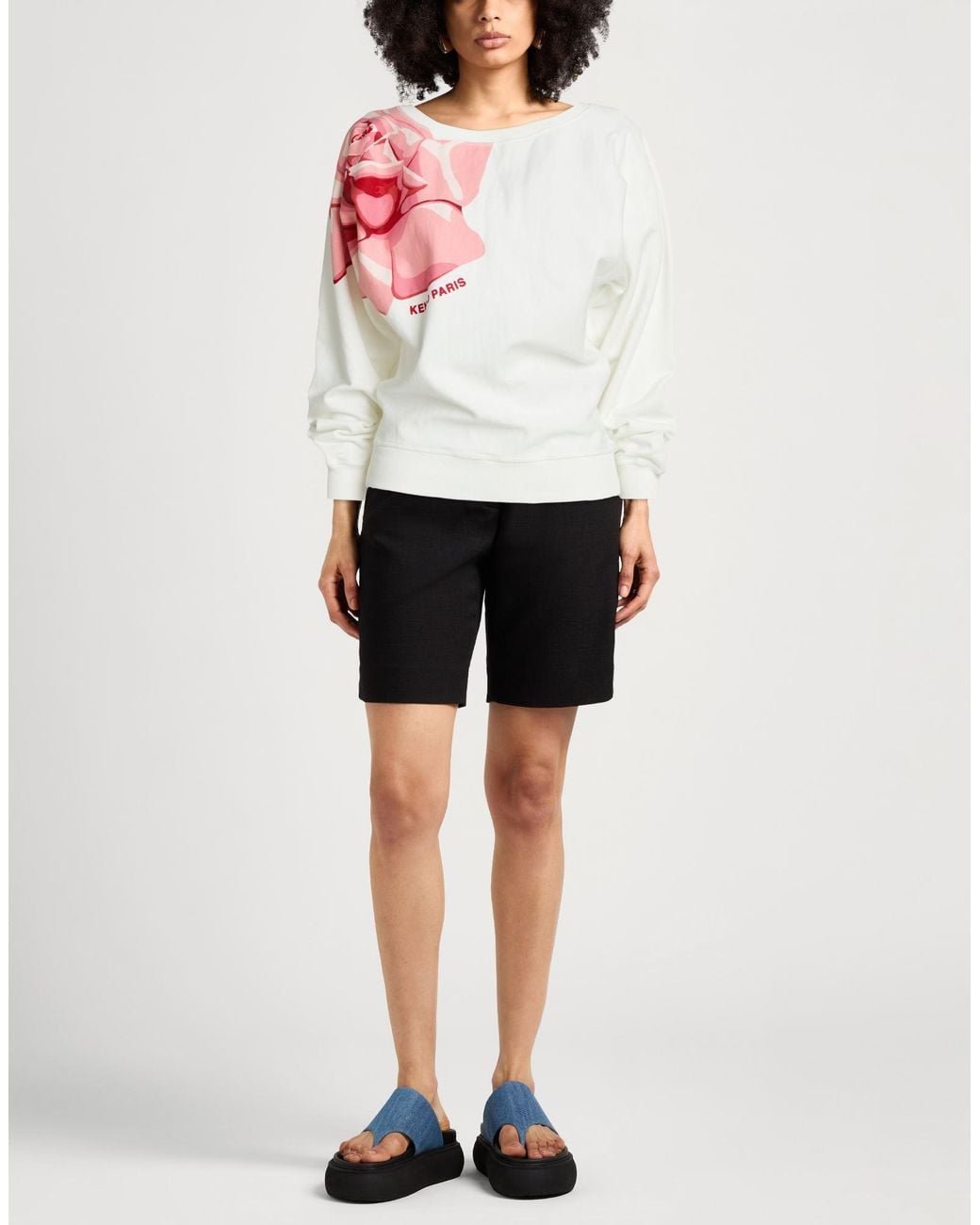 KENZO White Sweatshirt Cotton