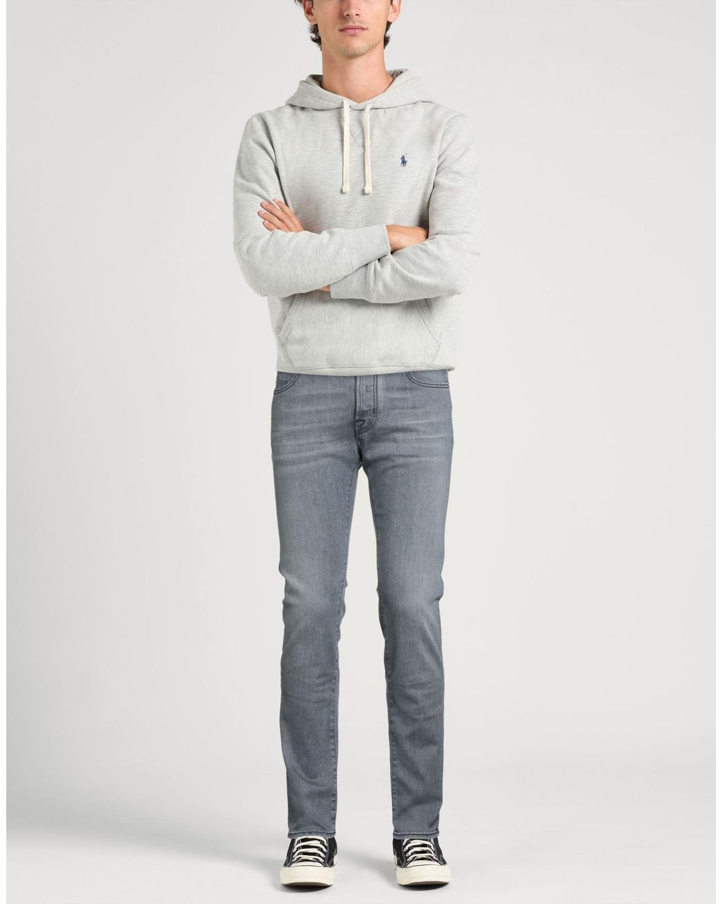 Jacob Cohen Gray Jeans Cotton, Elastomultiester, Elastane, Polyester for men