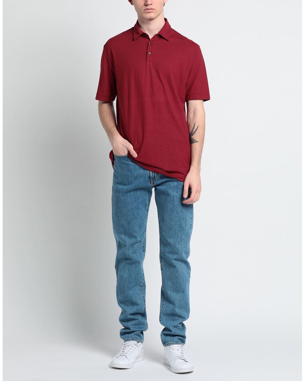 Zanone Red Polo Shirt for men