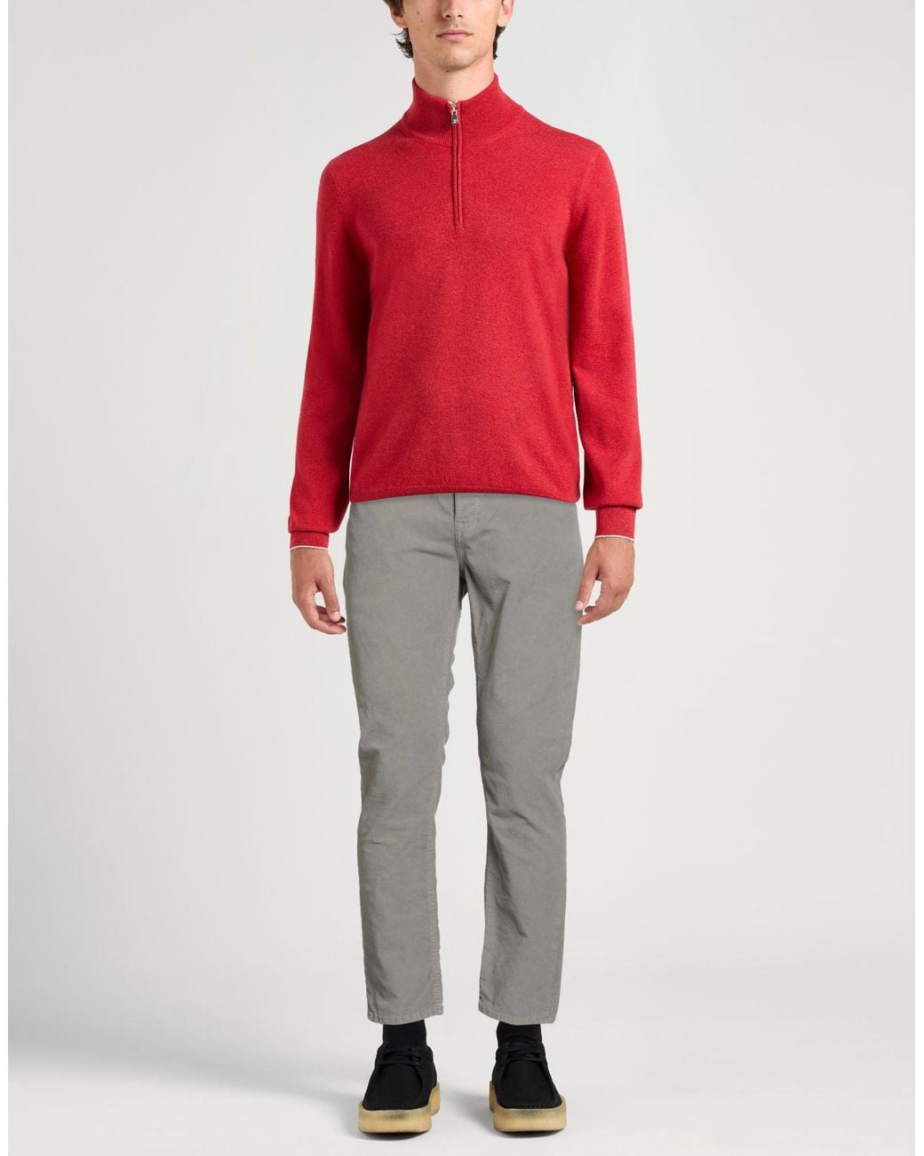 Department 5 Gray Pants Cotton, Elastane for men