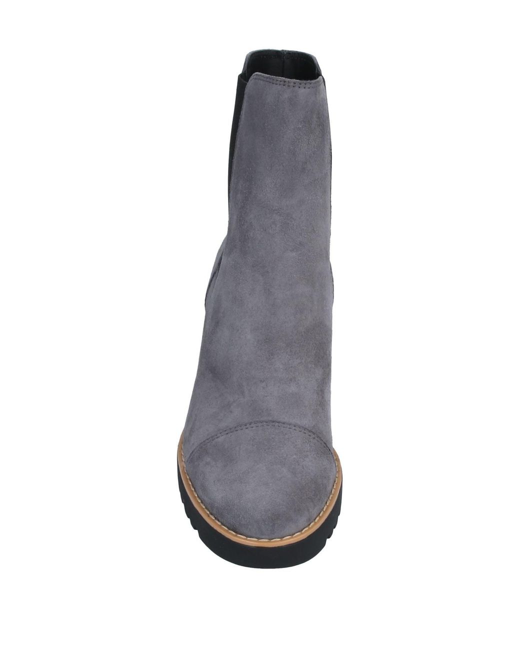 Hogan Brown Ankle Boots Leather, Textile Fibers