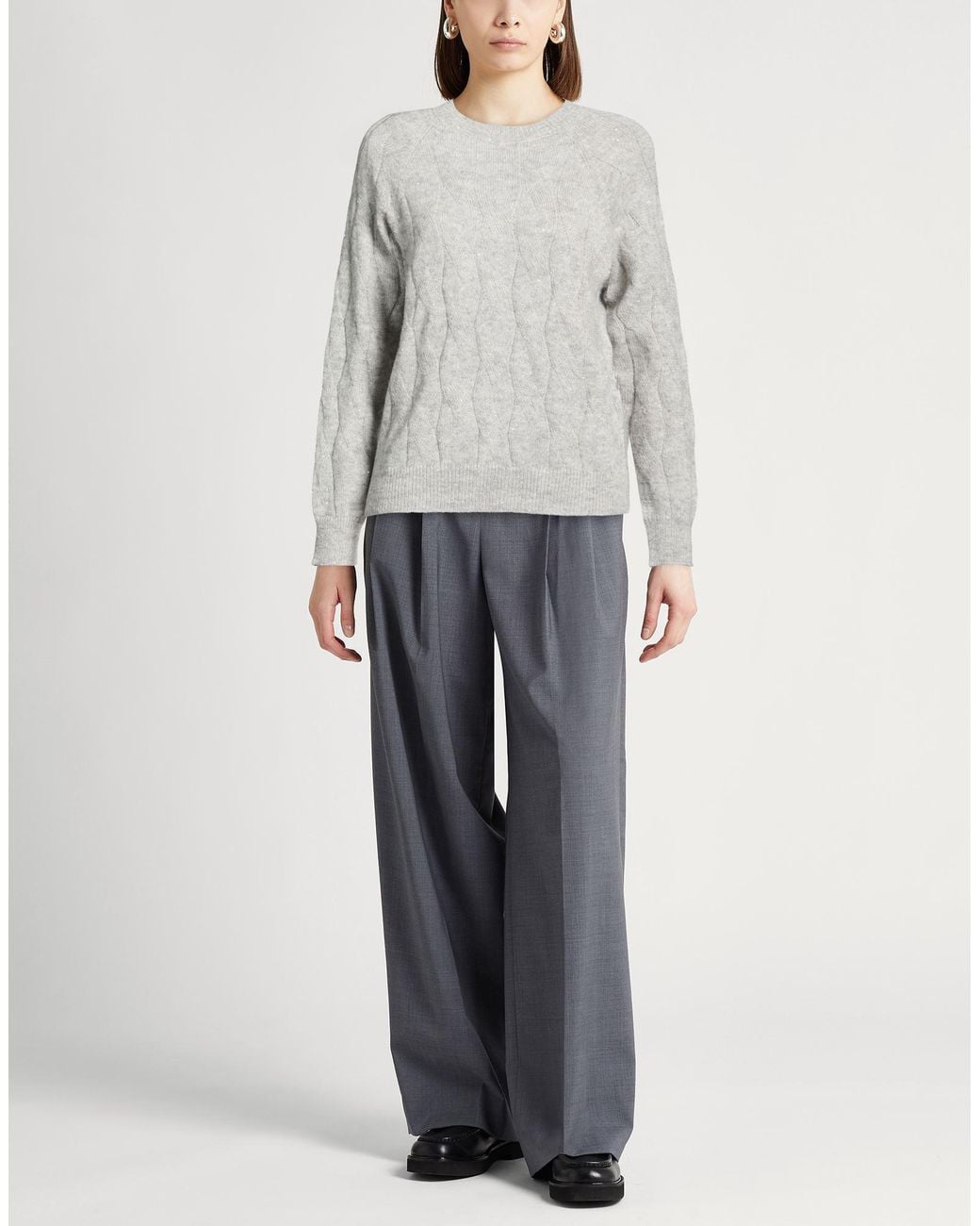 Peserico Gray Light Sweater Alpaca Wool, Polyester, Polyamide, Virgin Wool