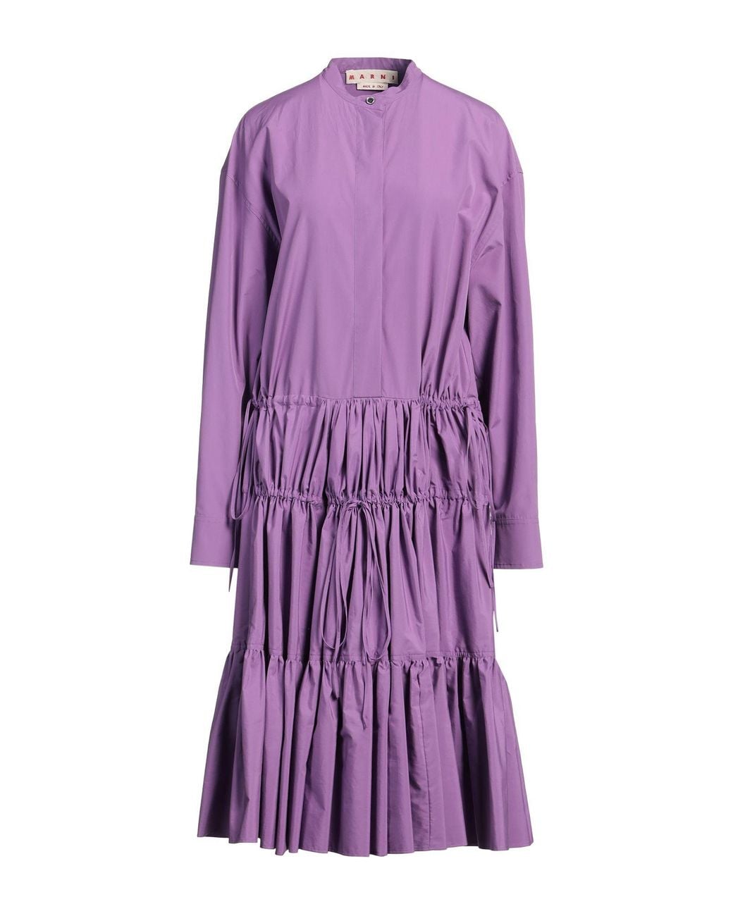 Marni Purple Midi Dress Cotton