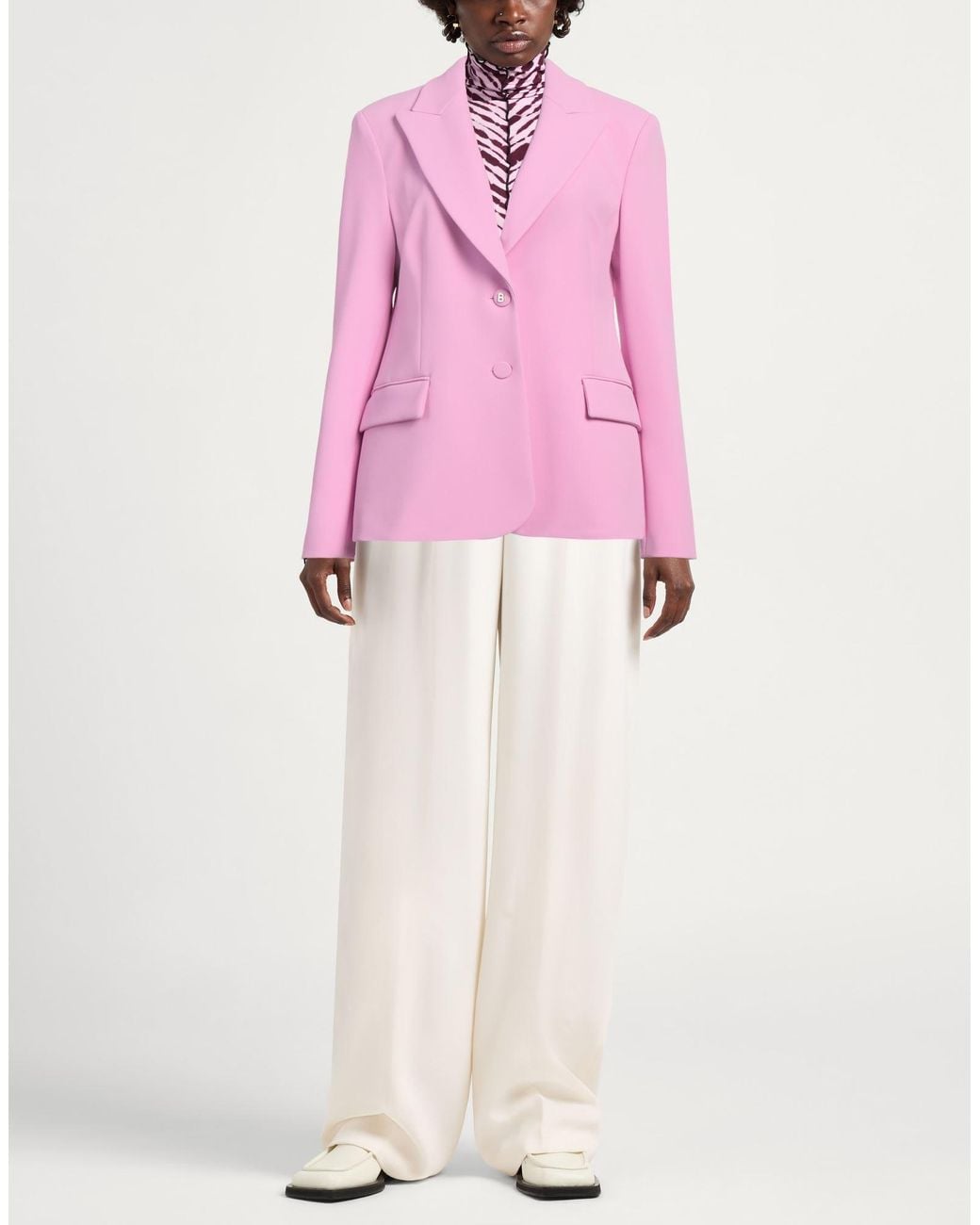 Blugirl Blumarine Pink Blazer Polyester, Elastane