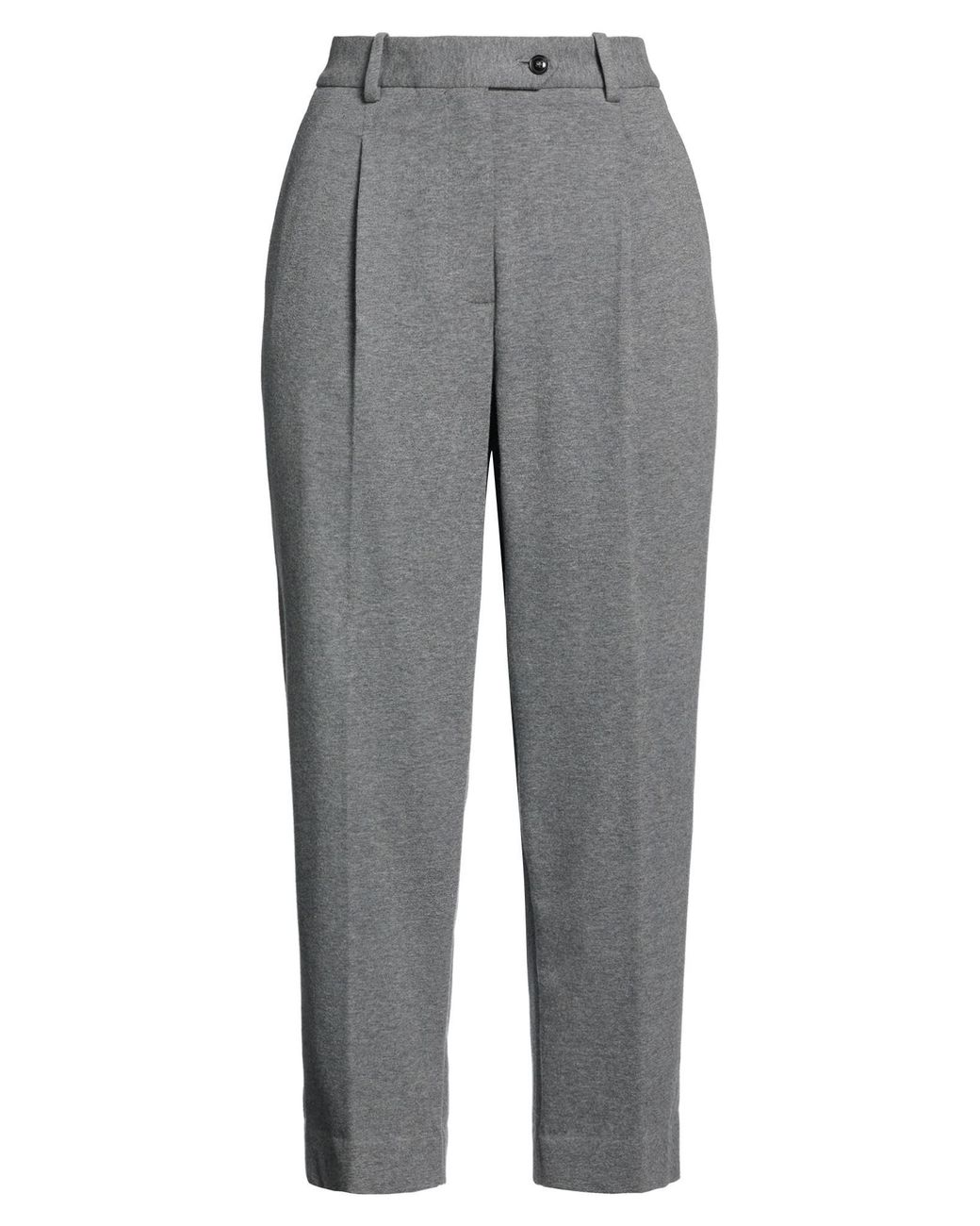 Circolo 1901 Gray Pants Cotton, Elastane