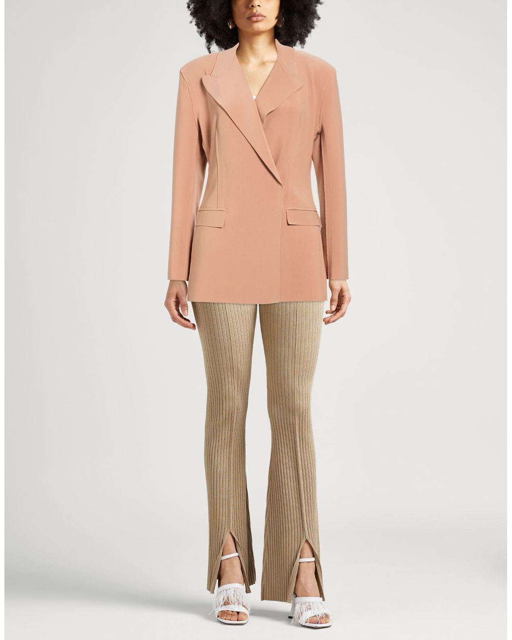 Norma Kamali Natural Blazer
