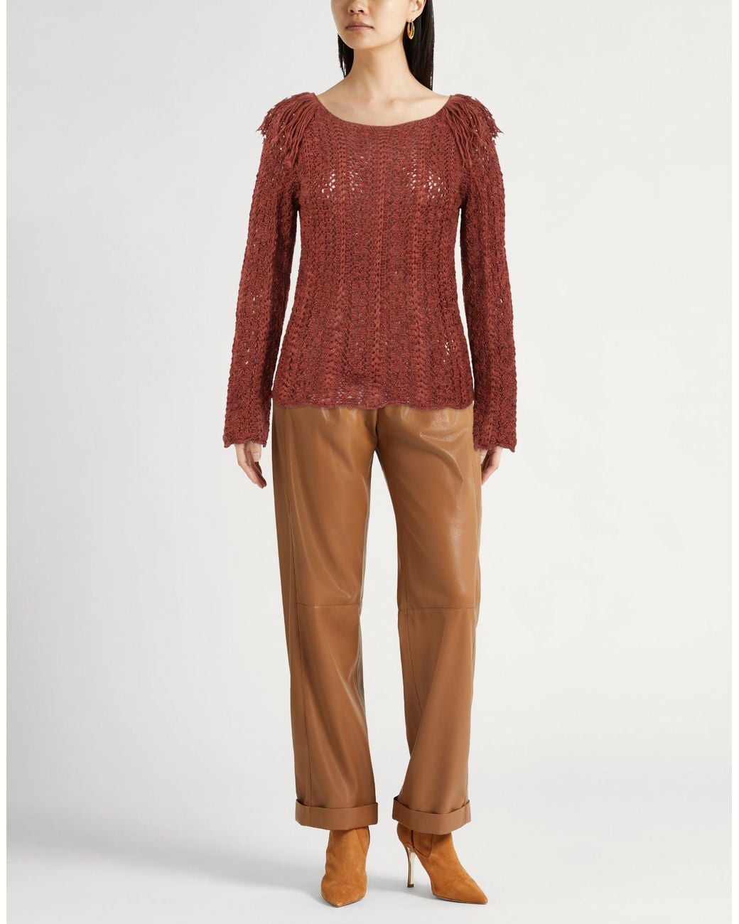 Liu Jo Red Sweater Viscose