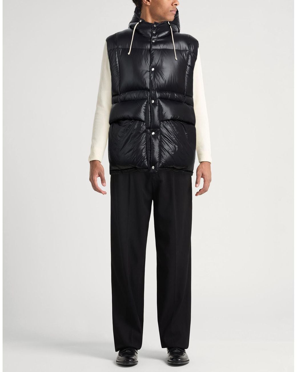 Jil Sander Black Vest Polyamide for men