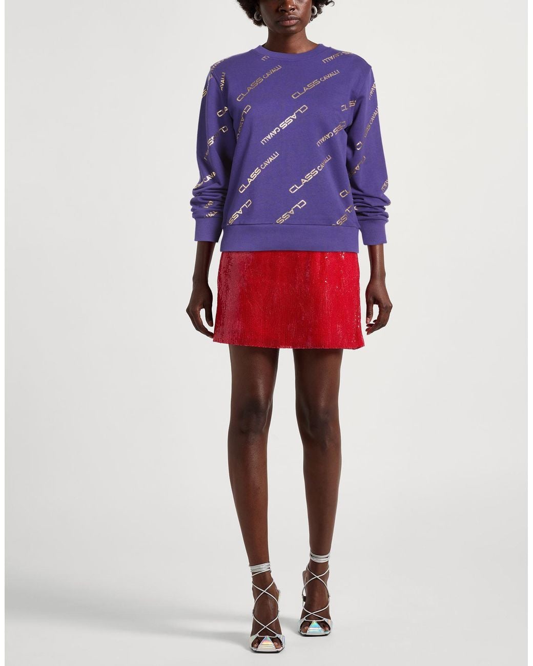 Roberto Cavalli Purple Sweatshirt