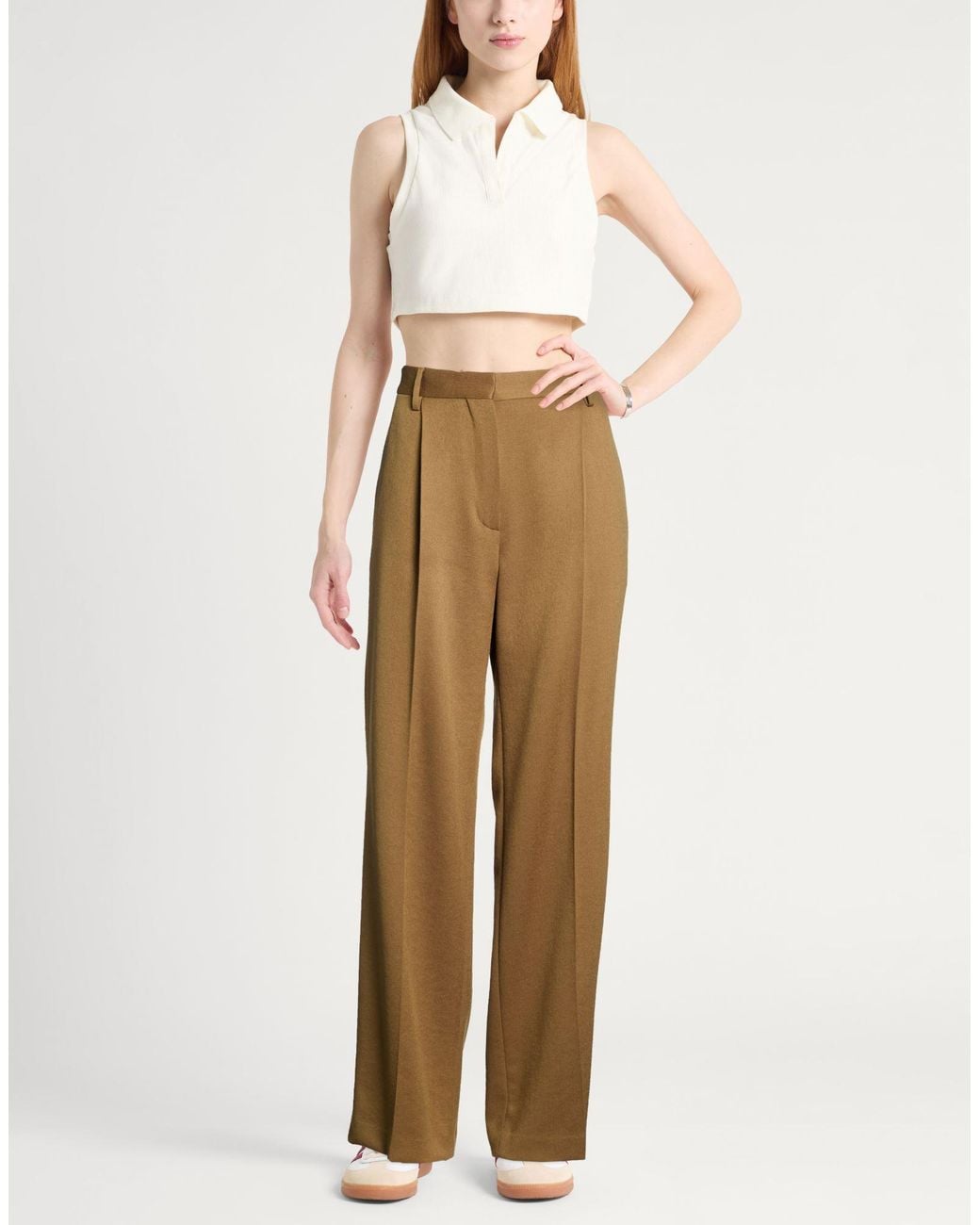 Dries Van Noten Natural Military Pants Wool