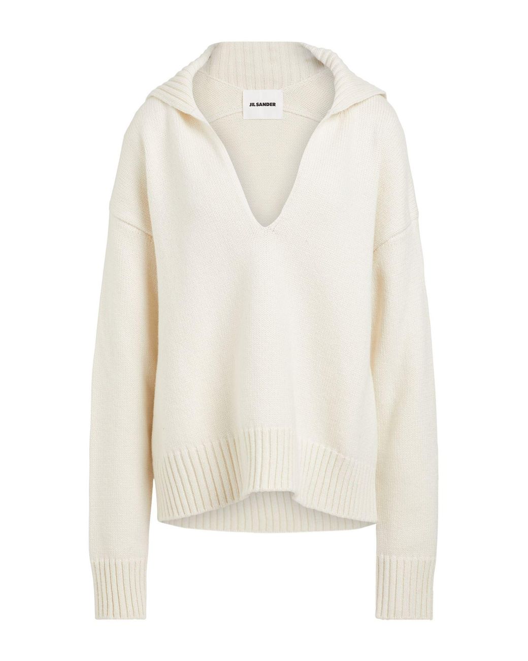 Jil Sander White Jumper