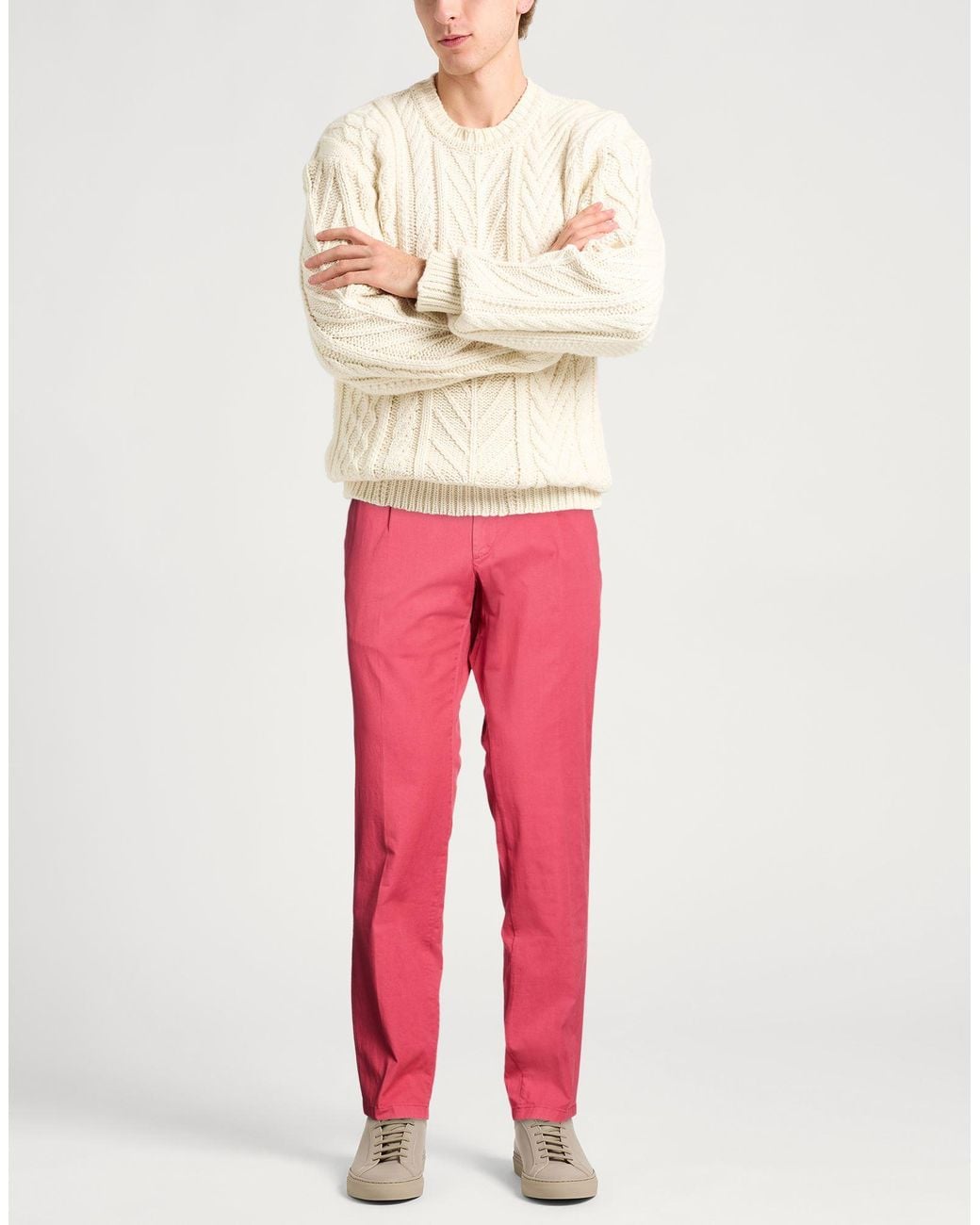 Pantalone di Hackett in Pink da Uomo