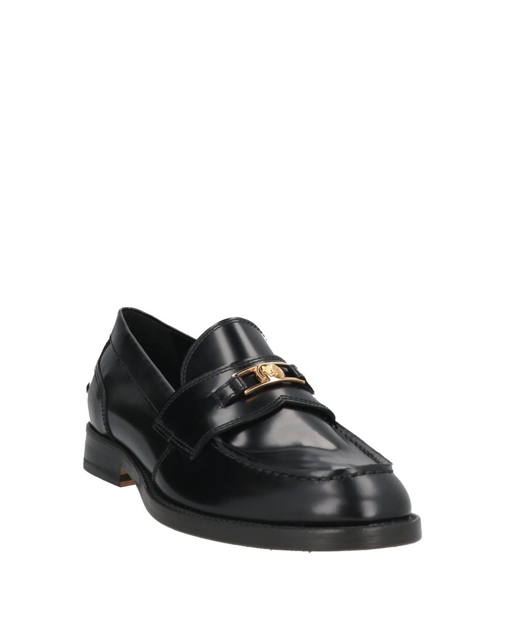 Versace Black Loafers Leather